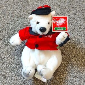 Coca Cola Bean Bag Plush Christmas Decoration With Original Tag
